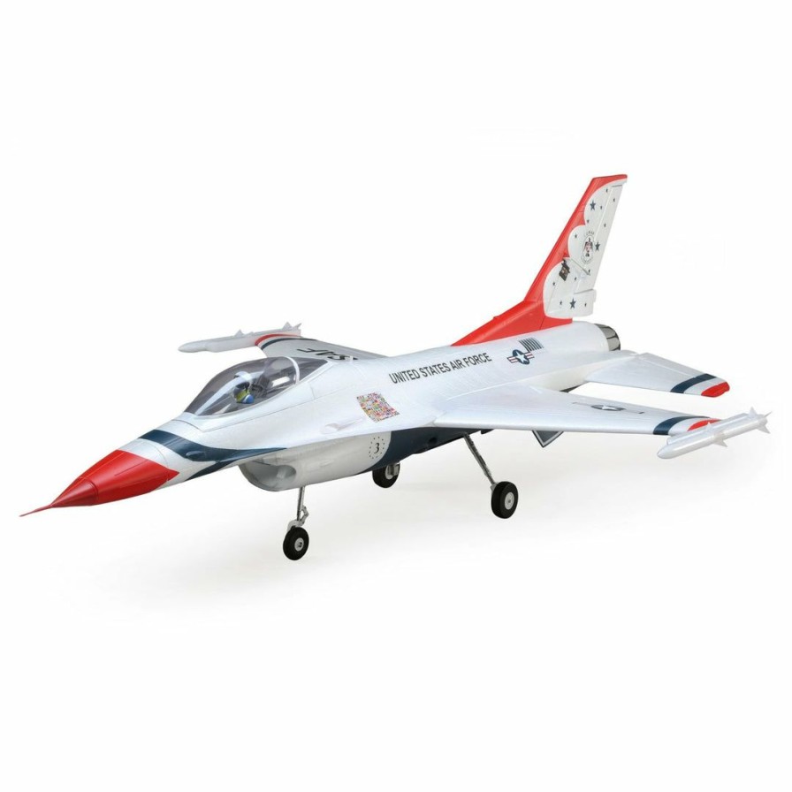 Airplanes * | With Discount E-Flite F-16 Thunderbirds 70Mm Edf Bnf Basic With As3X And Safe Select