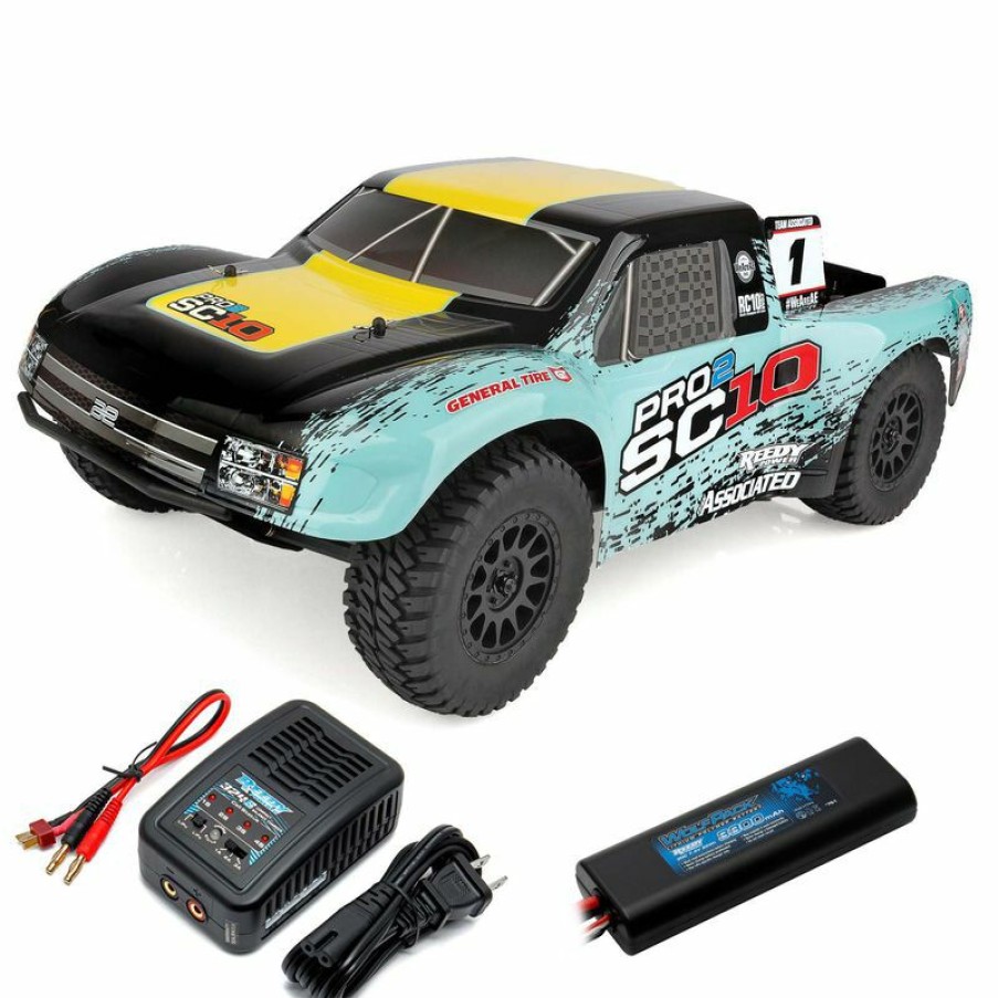 Cars And Trucks * | With Discount Team Associated 1/10 Pro2 Sc10 Short Course Truck 2Wd, Lipo Combo