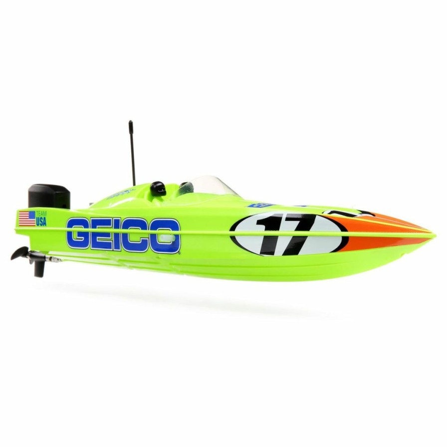 Boats * | Fashionable Pro Boat 17 Power Boat Racer Ready To Run, Miss Geico