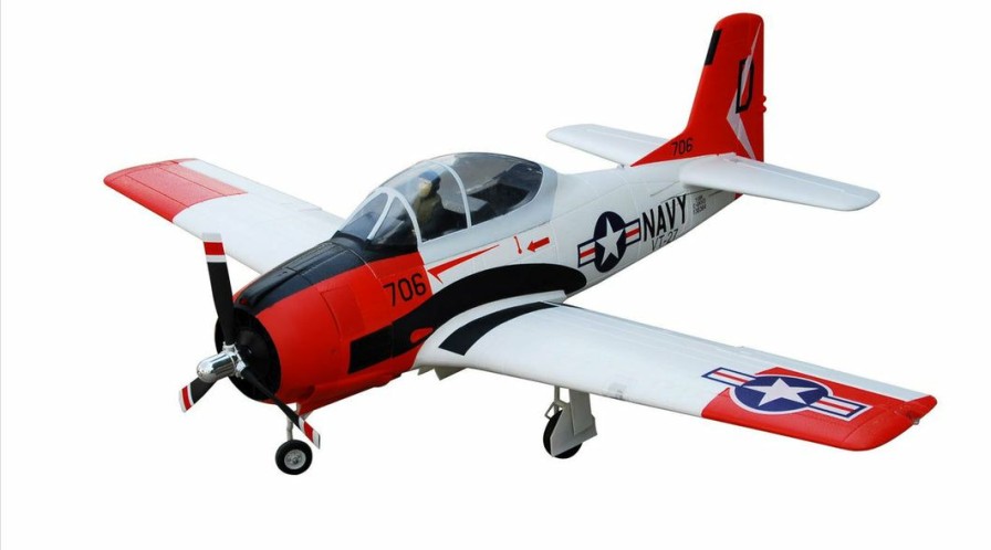 Airplanes * | Top Sell Fms T-28D Trojan V4 Pnp, 1400Mm With Reflex