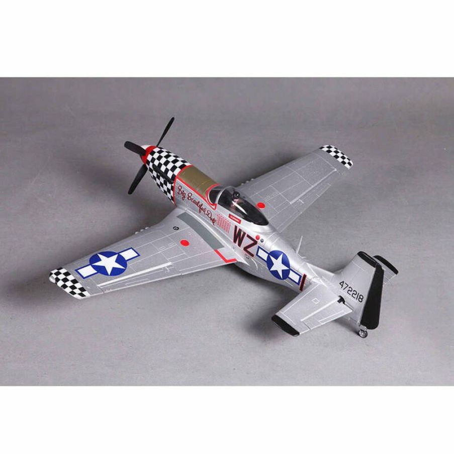 Airplanes * | Top Sell Fms P-51D V2 Big Beautiful Doll Pnp, 800Mm With Reflex