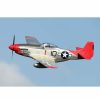 Airplanes * | Quick Expedition Fms P-51D Red Tail V8 Pnp, 1450Mm With Reflex