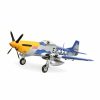 Airplanes * | Online E-Flite P-51D Mustang 1.5M Bnf Basic With Smart