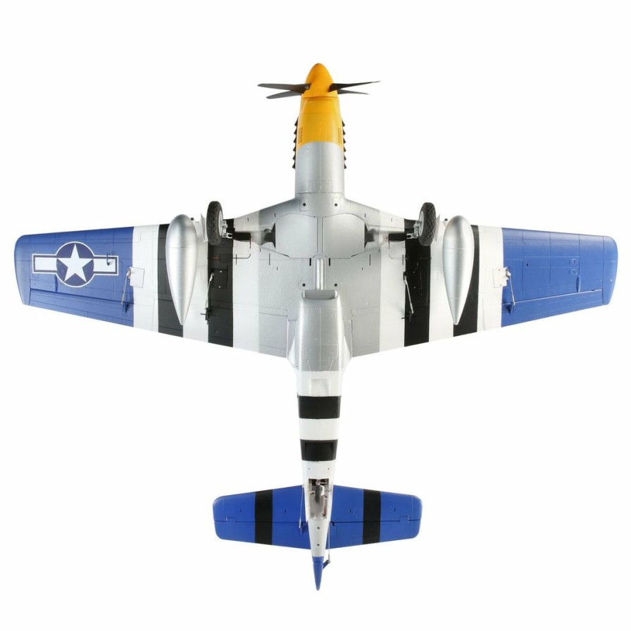 Airplanes * | Online E-Flite P-51D Mustang 1.5M Bnf Basic With Smart